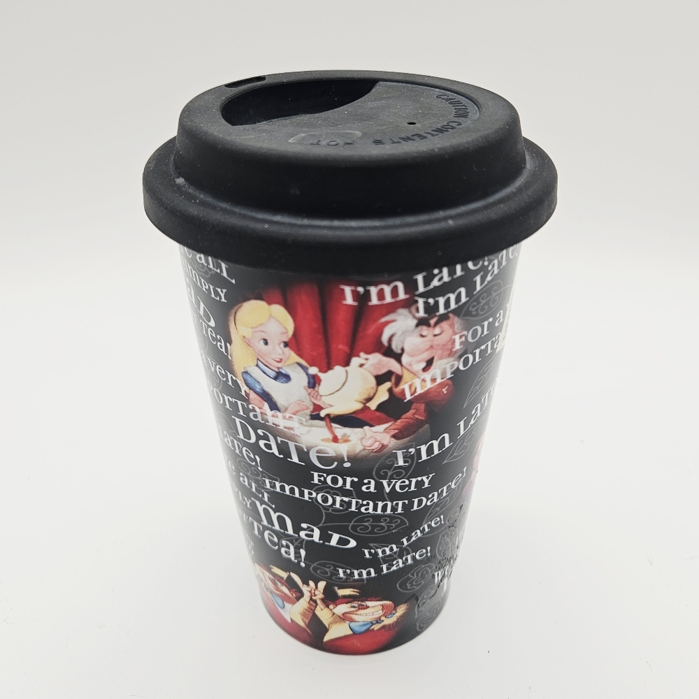 DISNEY | Alice In Wonderland ceramic coffee tea travel mug tumbler